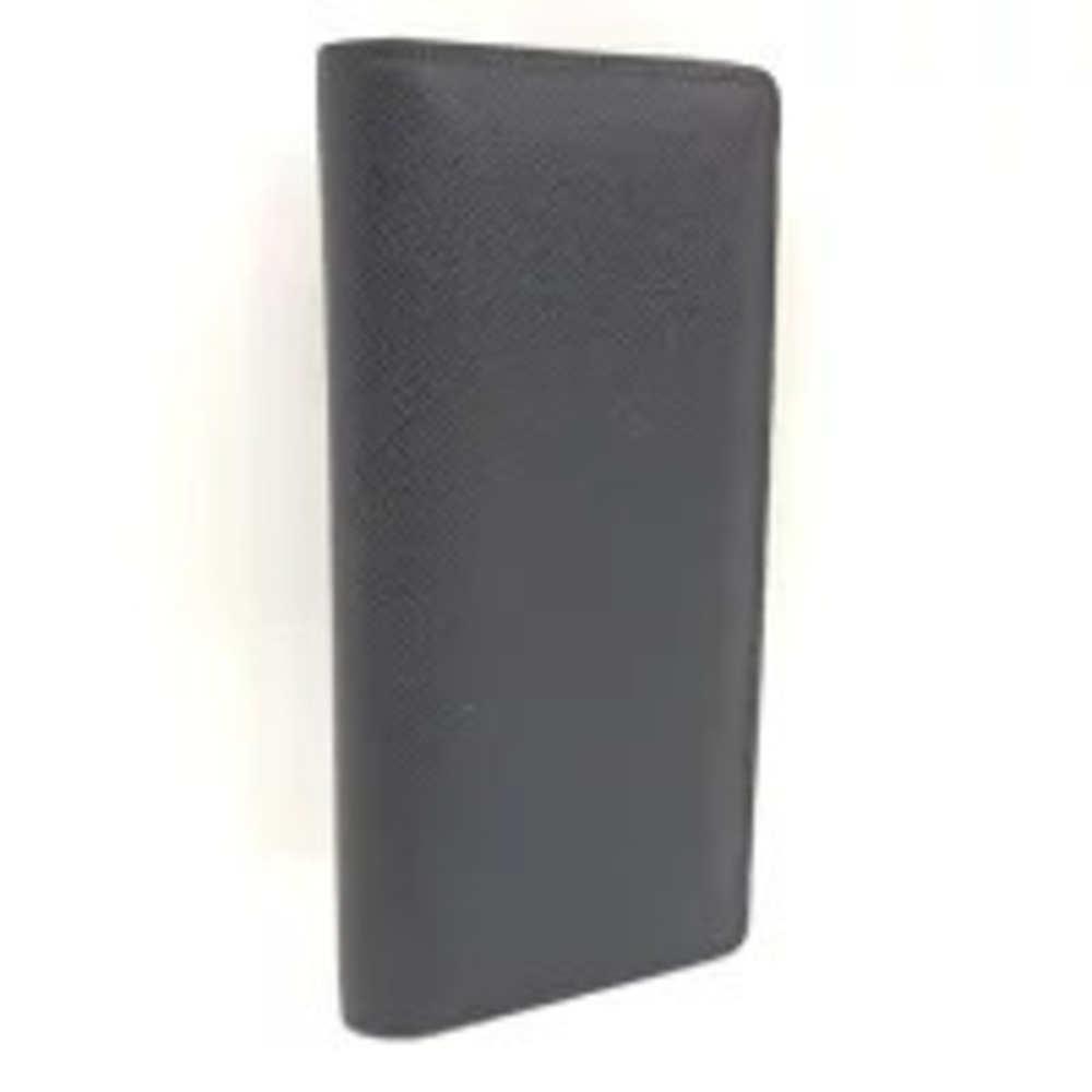 LOUIS VUITTON Portefeuille Plaza Bi fold Long Wallet Taiga Ardoise